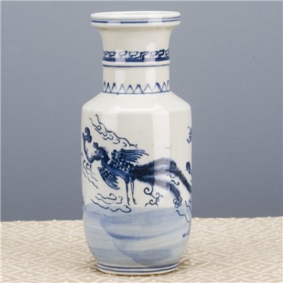 Classic Porcelain Vase - Blue and White Kirin