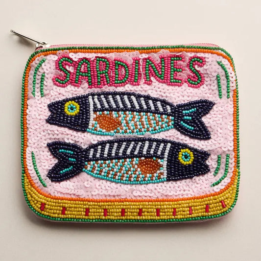 Beaded Bag - Sardine Tin