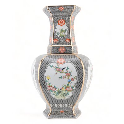 Rectangular Palace Vase Dark Bird