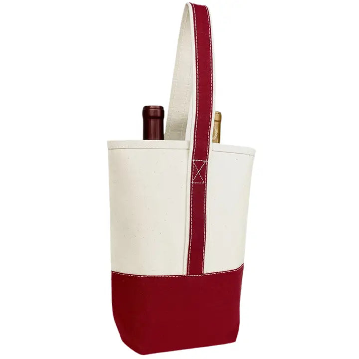 Canvas Wine Tote Bag