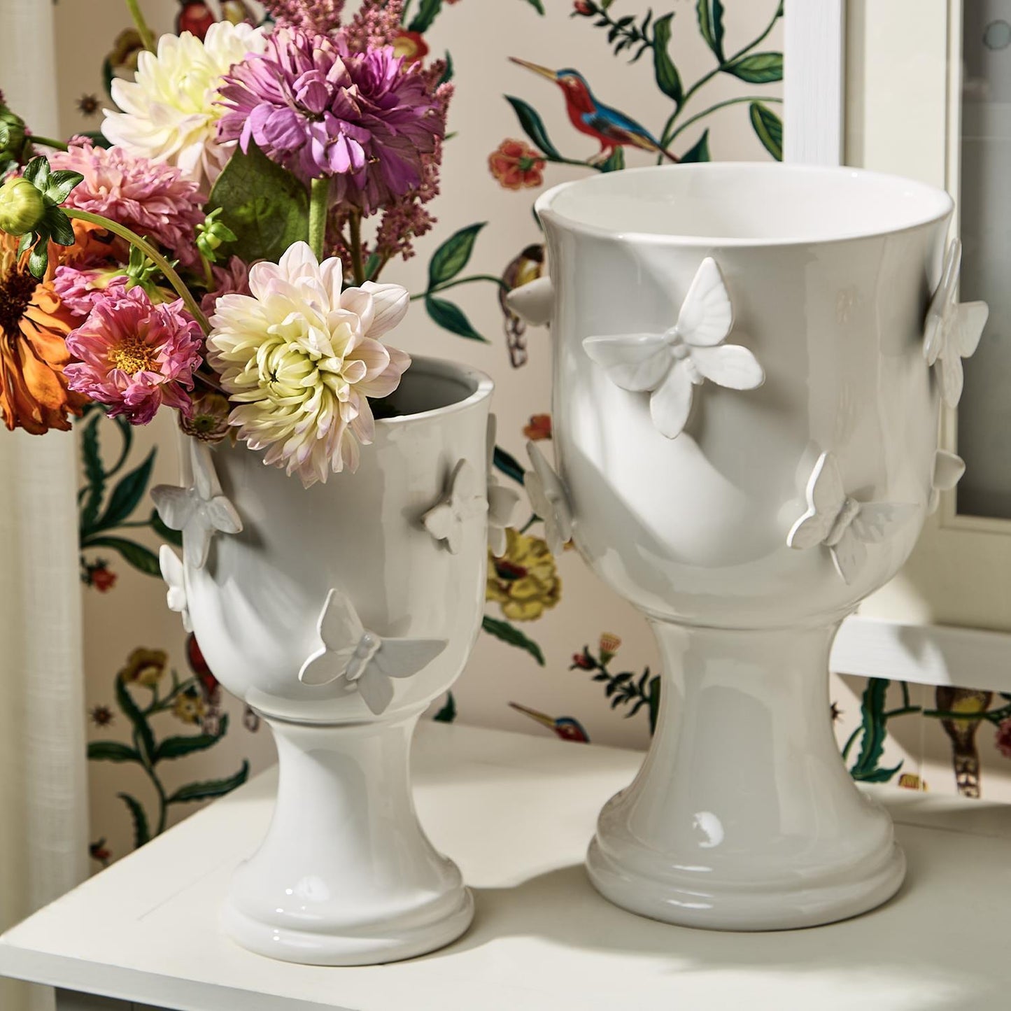 Butterfly Pedestal Cachepot