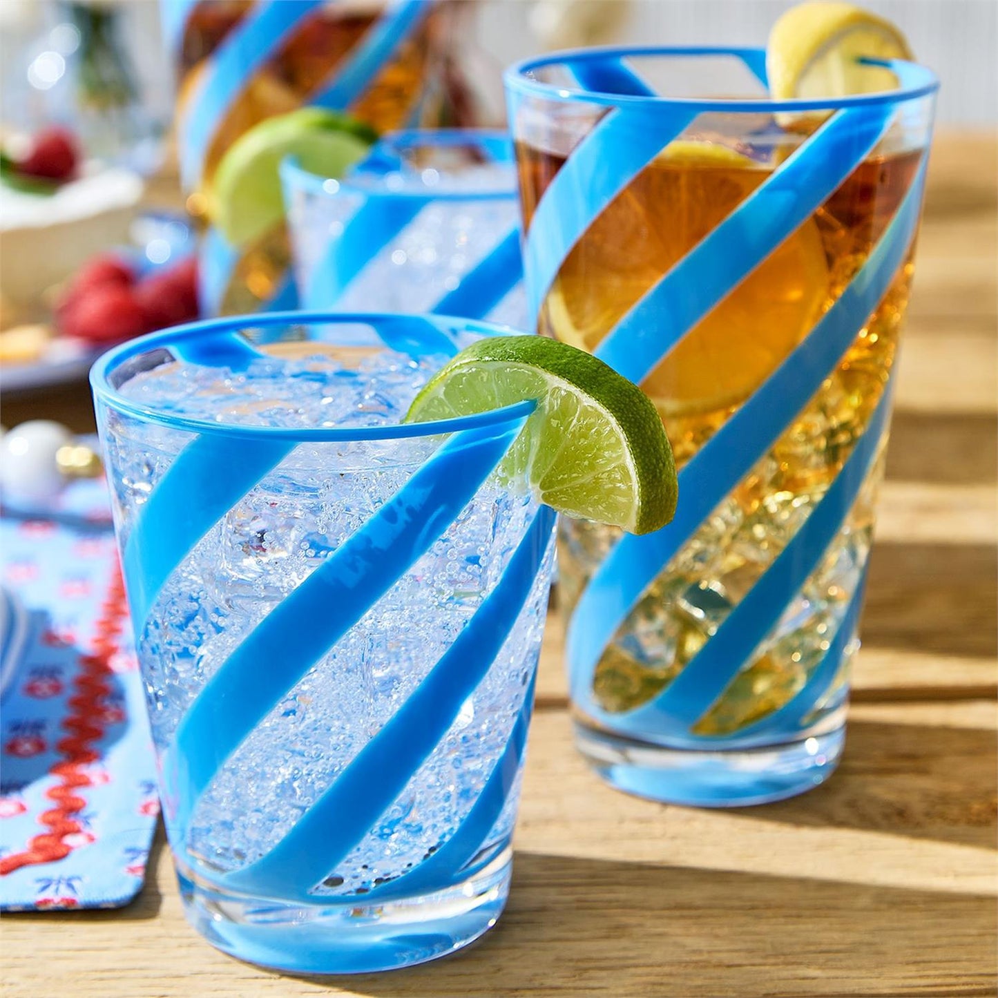 Blue Ribbon Glasses S/2
