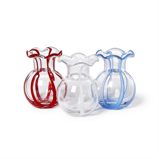 Ruffled Ribbon Vases