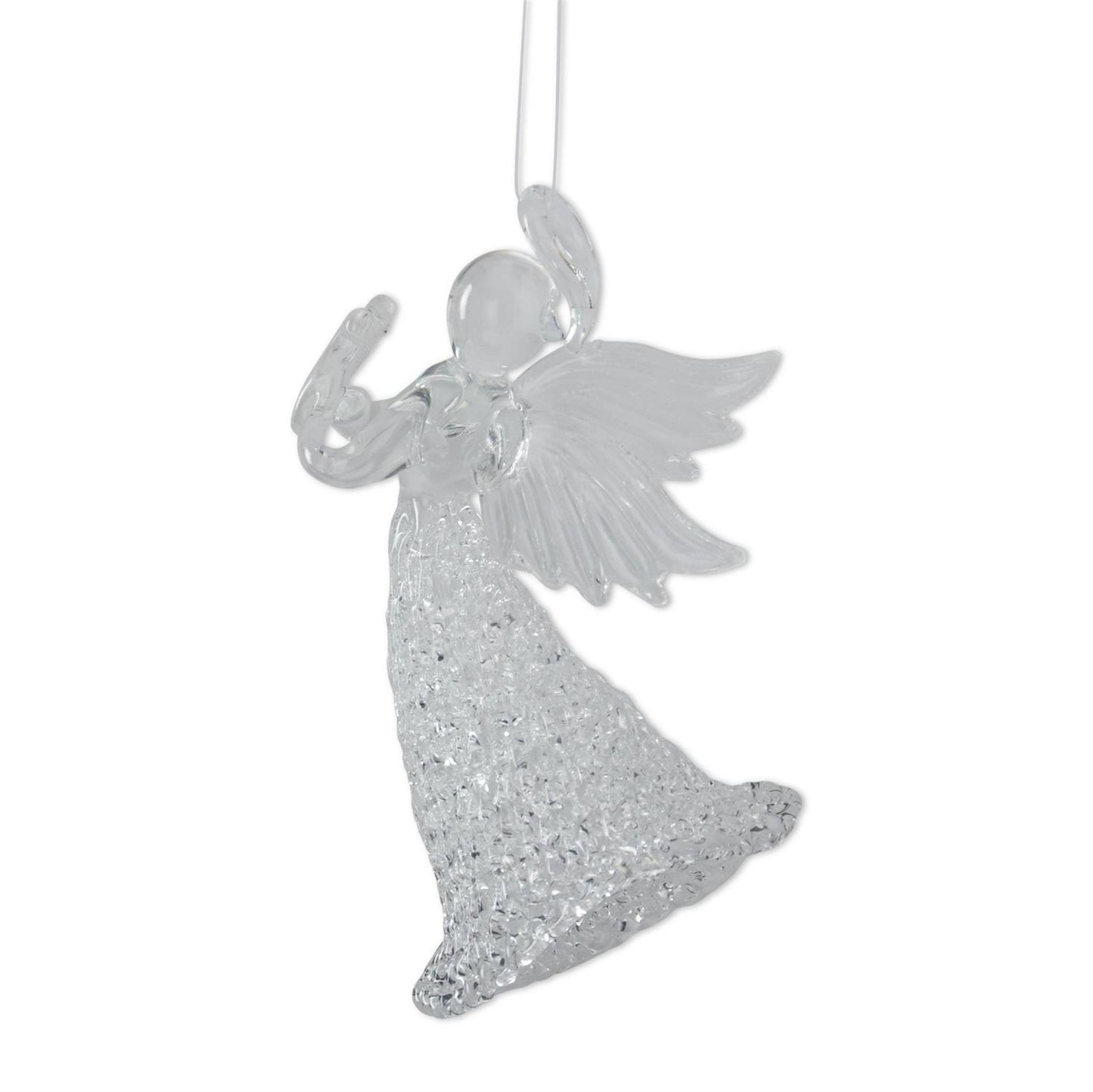 Glass Angels w/Instruments Ornaments