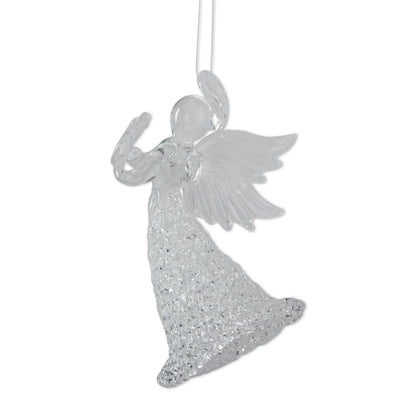 Glass Angels w/Instruments Ornaments