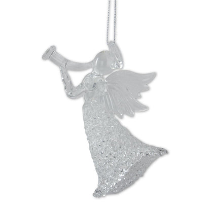 Glass Angels w/Instruments Ornaments