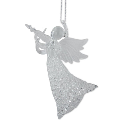 Glass Angels w/Instruments Ornaments
