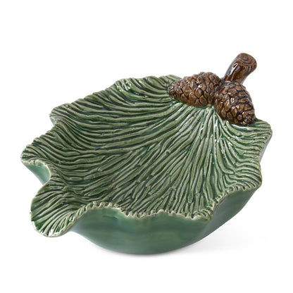 Green Ceramic Pinecone Dish