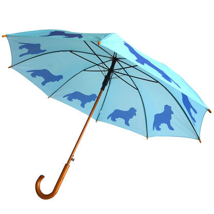 Cavalier King Charles Umbrella Blue on Blue