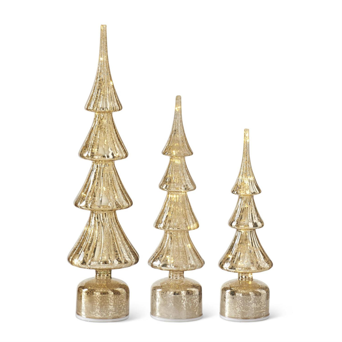 Rotating Gold LED Tree