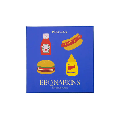 BBQ Cocktail Napkins S/4