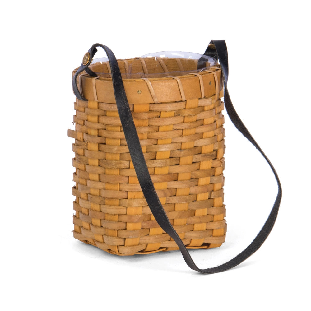 Oval Chipwood Hanging Basket Planter Spring Picnic Display
