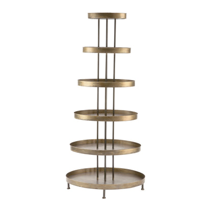 Metal 6 Tier Oval Display Tower