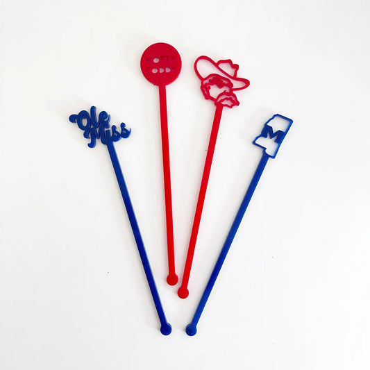 Ole Miss Stir Stick Set