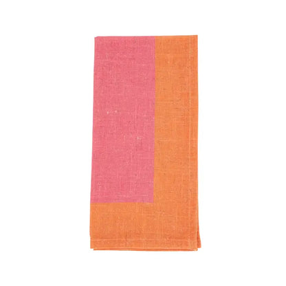 Color Blocked Dinner Napkins S/4