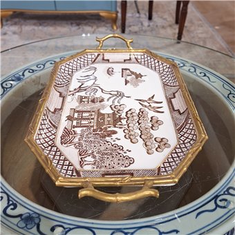 Octagonal Tray with Bronze - Imperial Palace