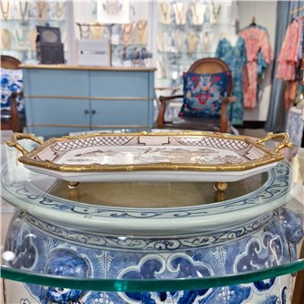 Octagonal Tray with Bronze - Imperial Palace