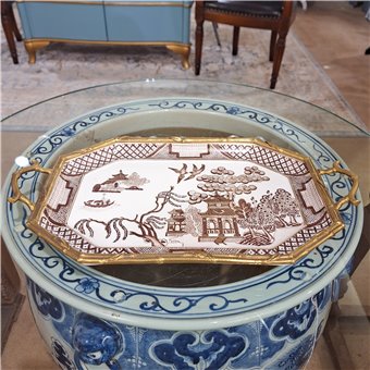 Octagonal Tray with Bronze - Imperial Palace