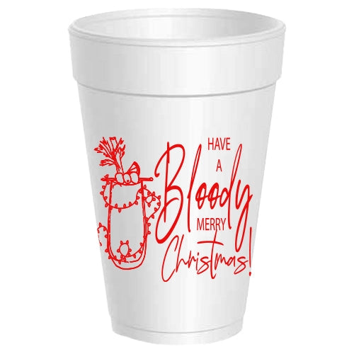 Have A Bloody Merry Christmas Cups