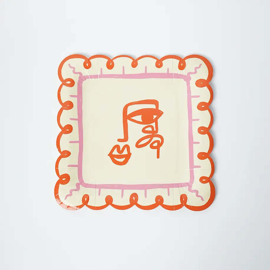 Two Face Dinner Paper Plates