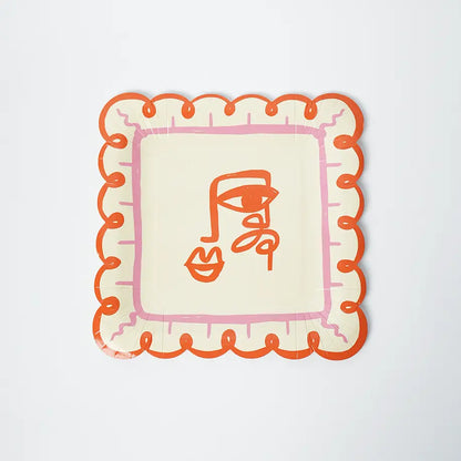 Two Face Dinner Paper Plates