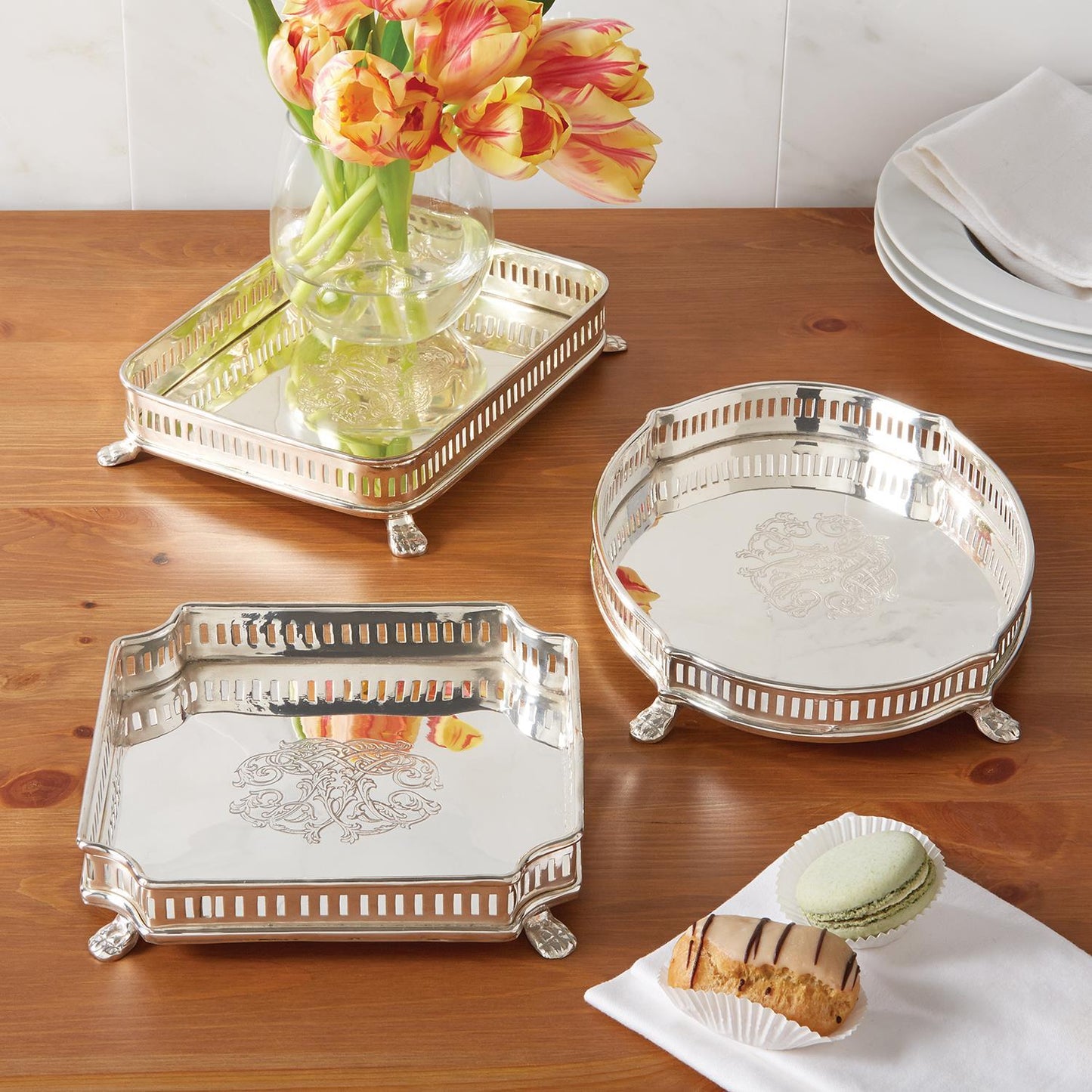 Silver Footed Tray