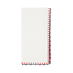 Whipstitch Pom Napkin S/4