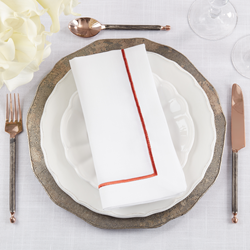 Rust Line Napkin S/4