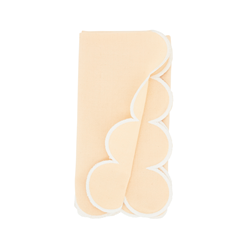 Blush Scalloped Napkin S/4