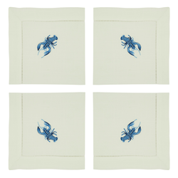 Lobster Napkin - Blue S/4