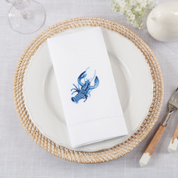 Lobster Napkin - Blue S/4