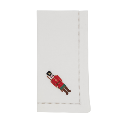 Embroidered Soldier Hemstitch Napkin