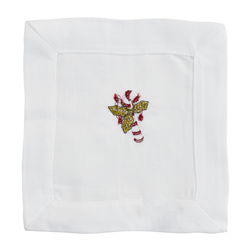Candy Cane Napkin S/6