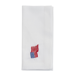 American Flag Napkin S/4