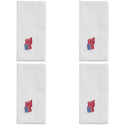 American Flag Napkin S/4