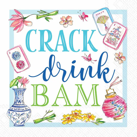 Crack Drink Bam Cocktail Napkins