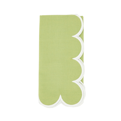 Scalloped Dinner Napkins S/4
