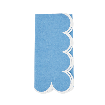 Scalloped Dinner Napkins S/4