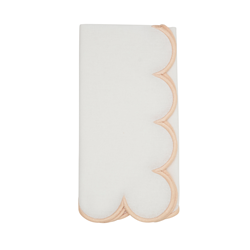 Scalloped Dinner Napkins S/4
