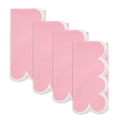 Scalloped Dinner Napkins S/4