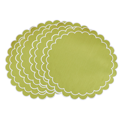 Scalloped Placemats S/4 - Round
