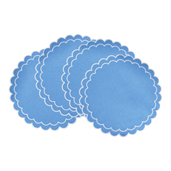 Scalloped Placemats S/4 - Round
