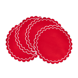 Scalloped Placemats S/4 - Round