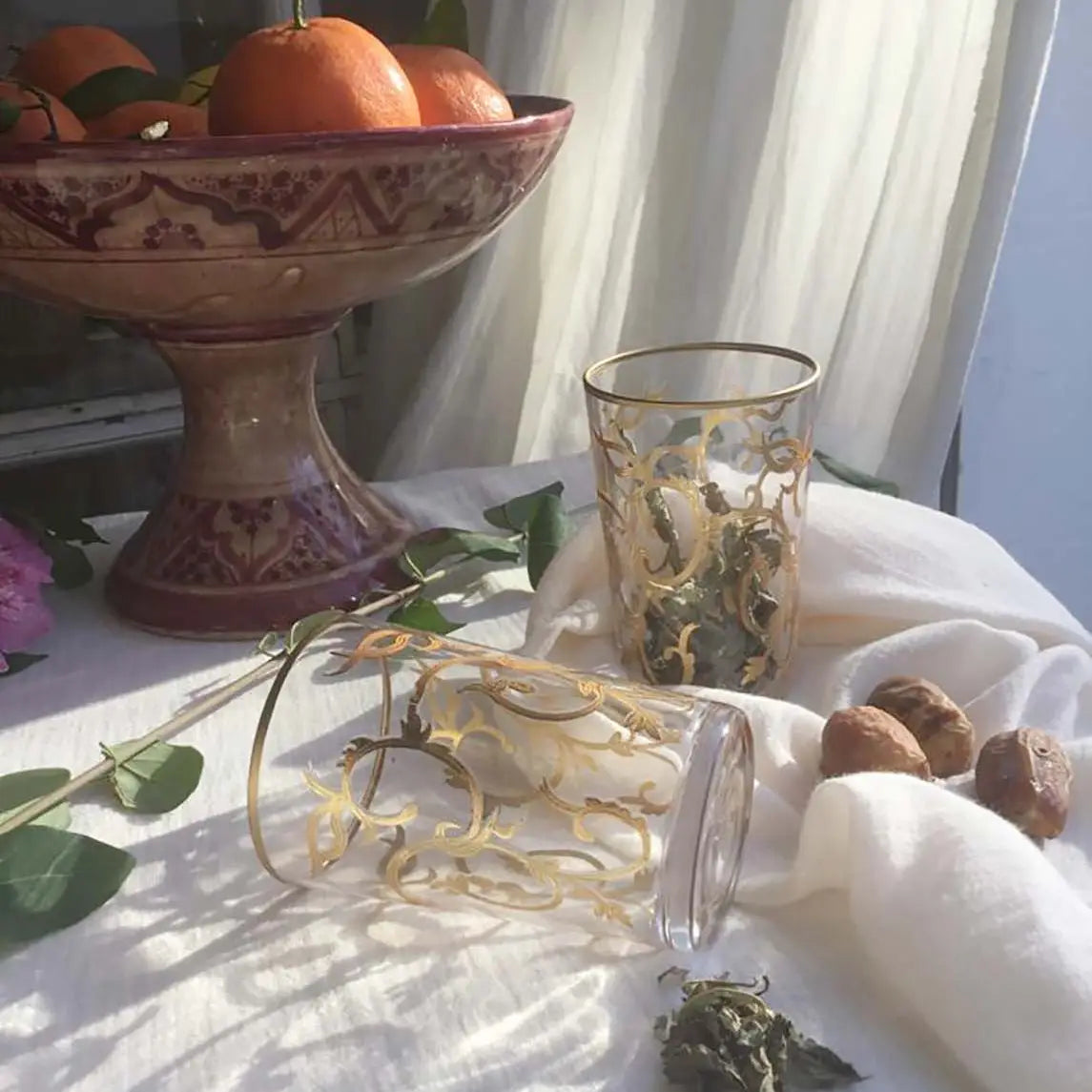 Arabesque Tea Glasses S/6