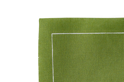 Cotton Cocktail Napkin Roll: Olive (Warm Green)