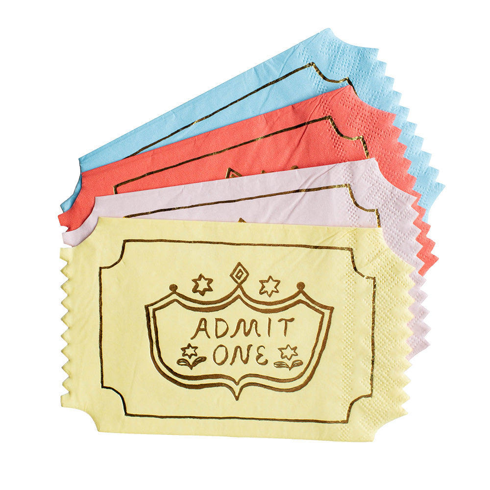 Off To the Fair "Admit One" Napkins
