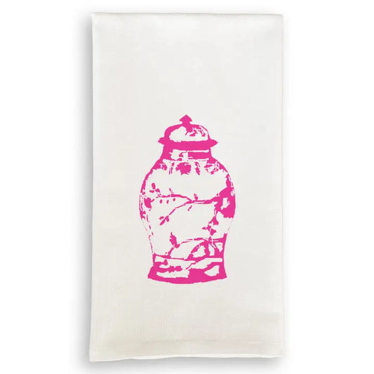 Pink Ginger Jar Kitchen Towel