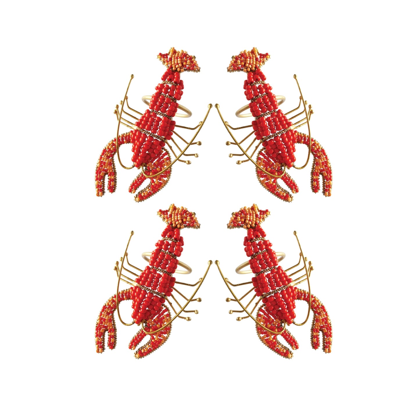 Lobster Napkins Rings S/4