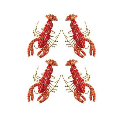 Lobster Napkins Rings S/4