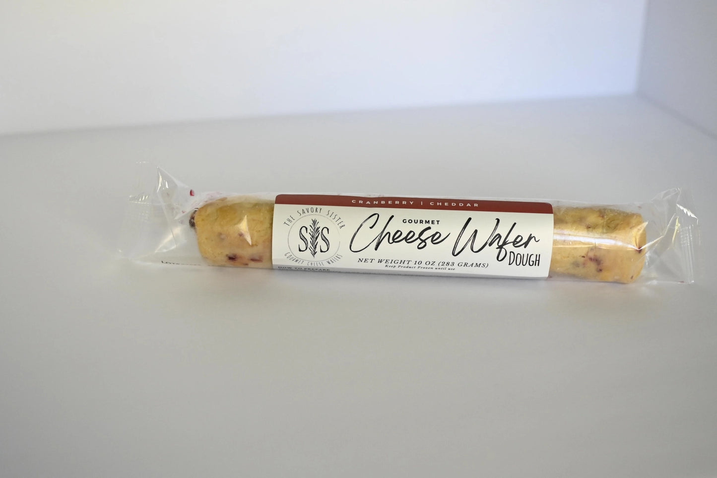 Cranberry + Cheddar Gourmet Cheese Wafer Dough Log